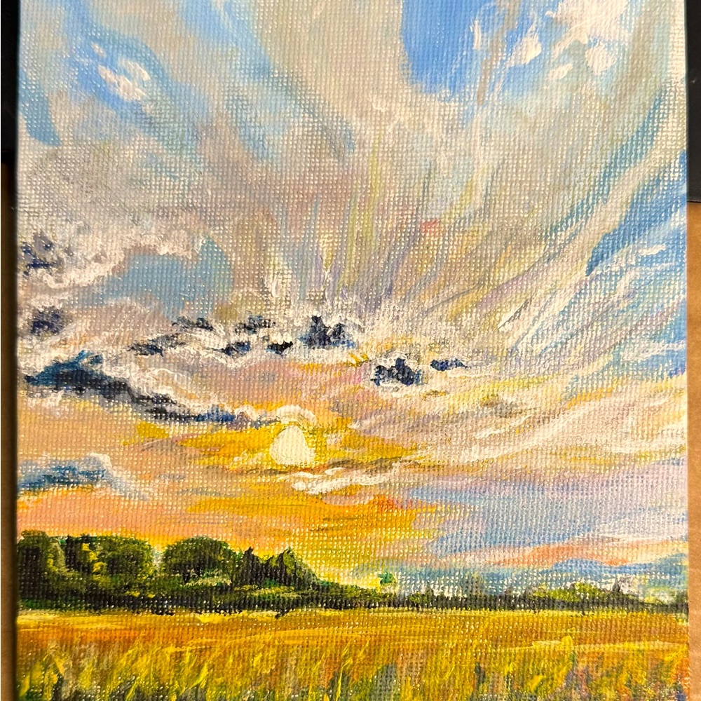 Sunset Landscape Canvas Art